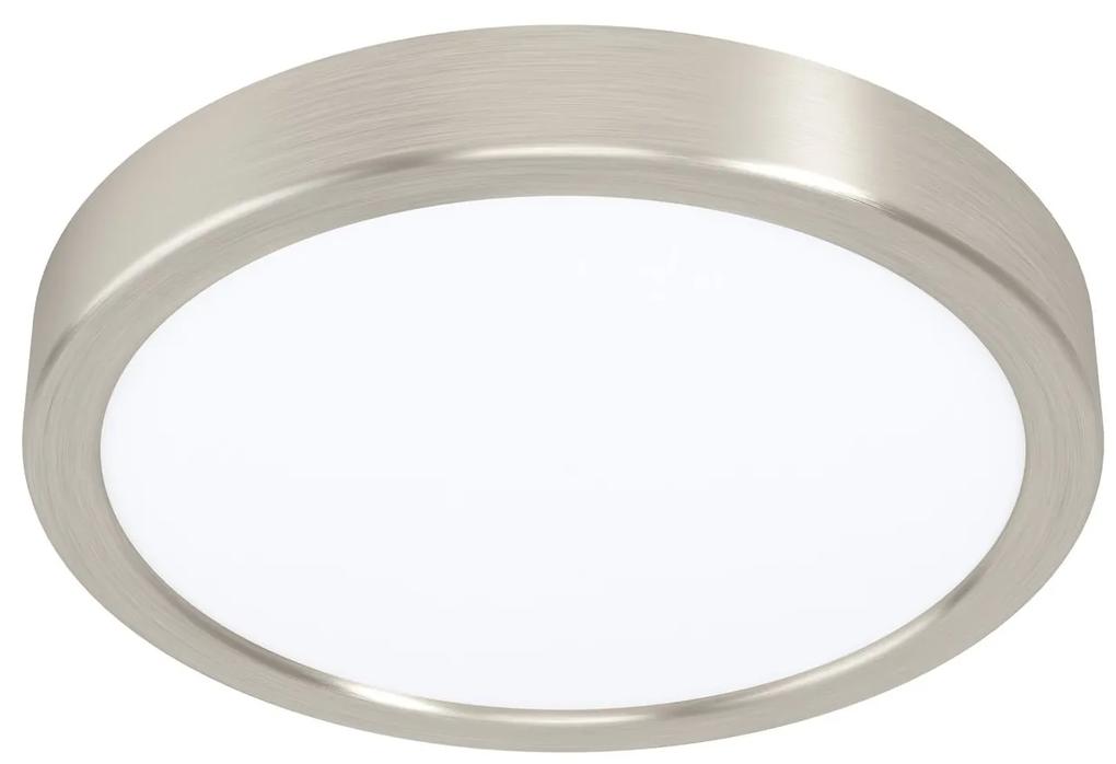 EGLO LED prisadené osvetlenie FUEVA 5, 16,5W, denná biela, 21cm, okrúhle, strieborné