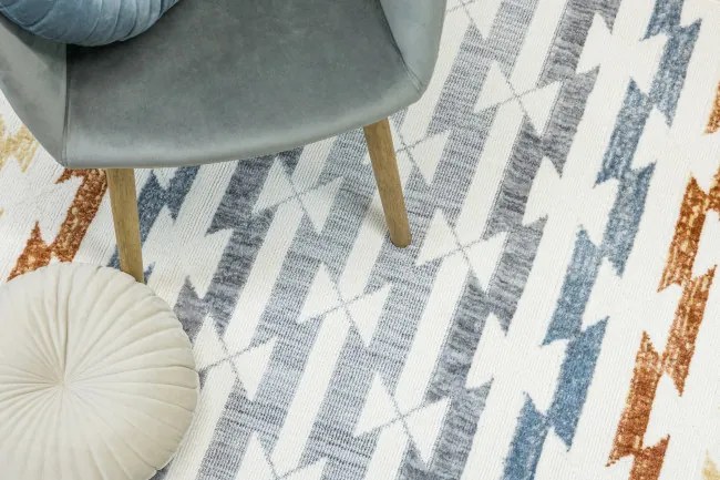 Koberec BROADWAY C0784 biely / žltý / krémový