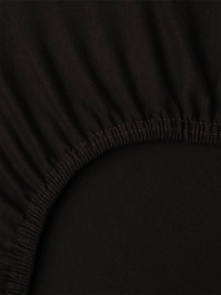 Jersey plachta Classic 160 x 200 cm - tmavo hnedá