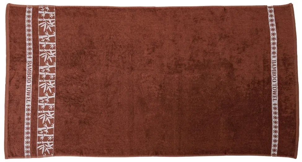 Bambusový uterák BAMBOO 50 x 90 cm hnedý, 70% bambusové vlákno | 30% bavlna