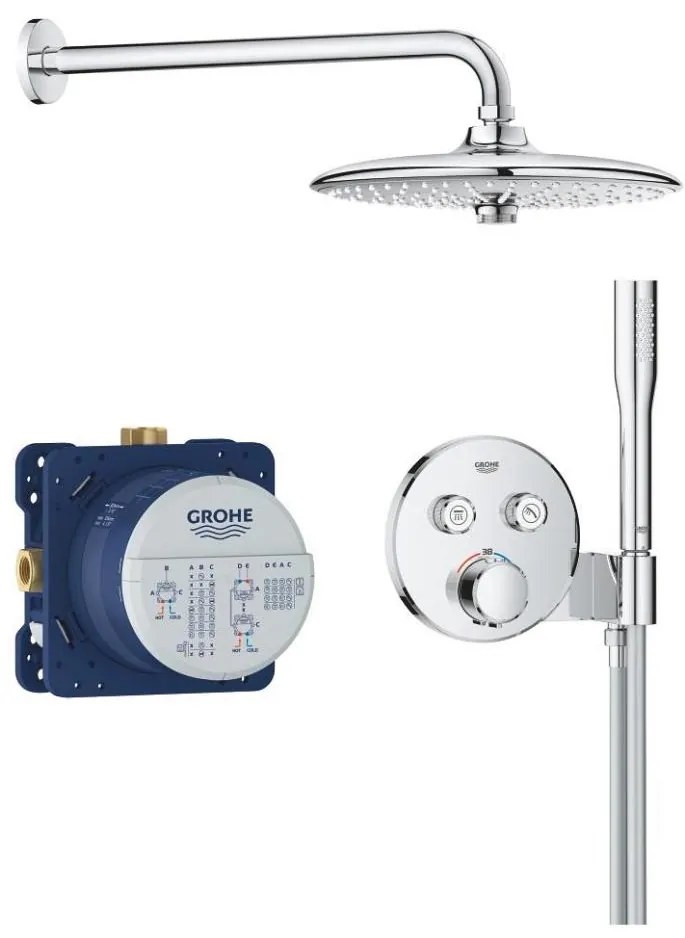 GROHE 34878000 - Sprchový systém PRECISION SMARTCONTROL 260 mm lesklý chróm
