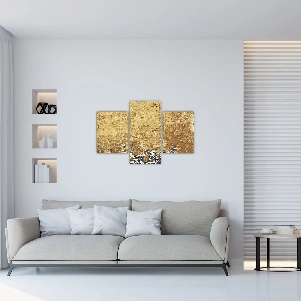 Obraz - Zlatá štruktúra N⁰3 (90x60 cm)