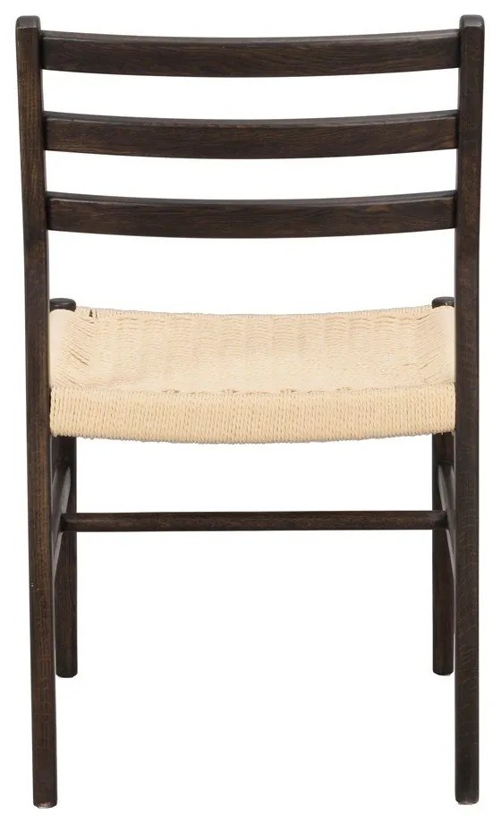 Jedálenská stolička v tmavohnedo-prírodnej farbe v súprave 2 ks Harlan – Rowico