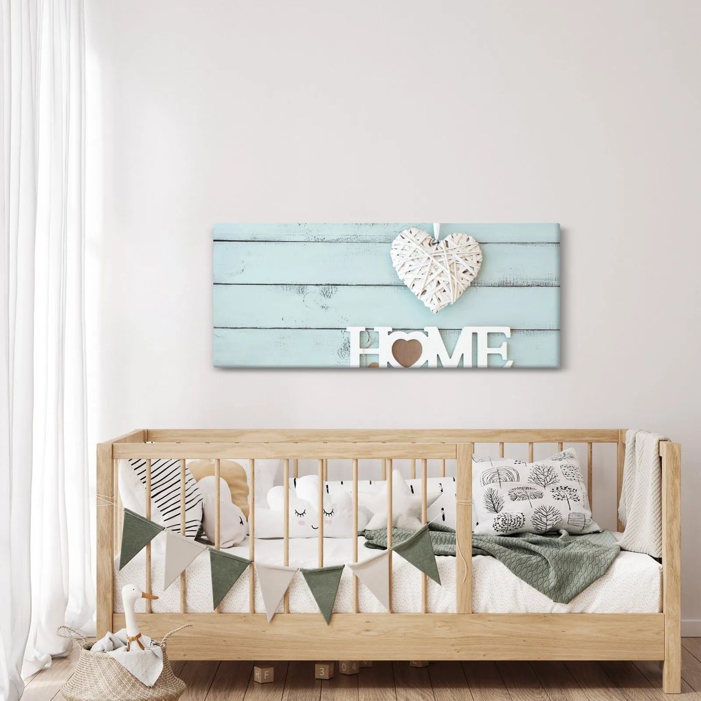 Obraz - I love home (120x50 cm)