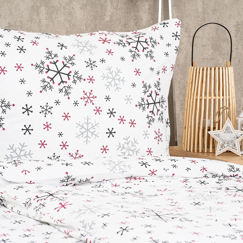 4Home Bavlnené obliečky Snowflakes, 140 x 200 cm, 70 x 90 cm