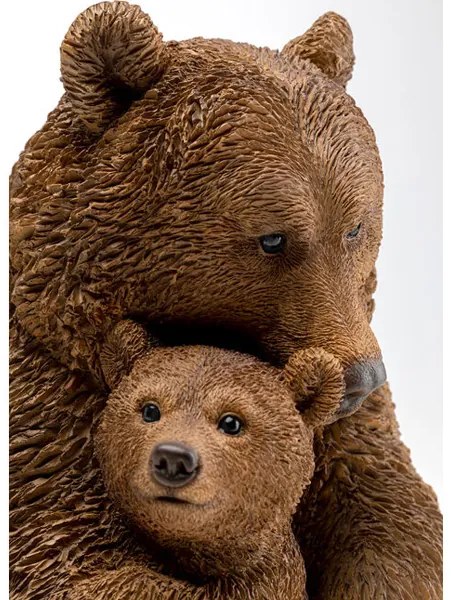 Cuddle Bear Family dekorácia hnedá 26 cm