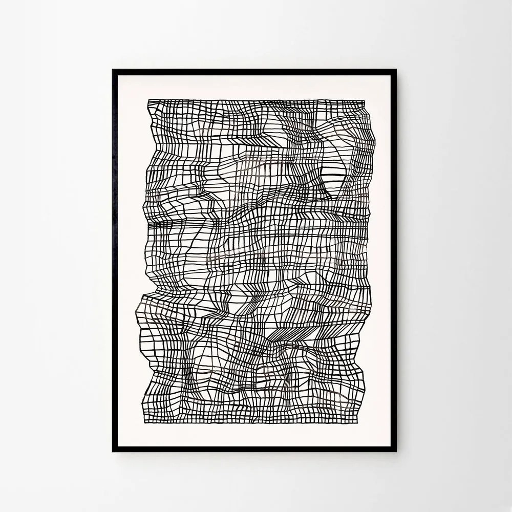 Moikka Plagát Timeline Black by Ana Frois 70x100