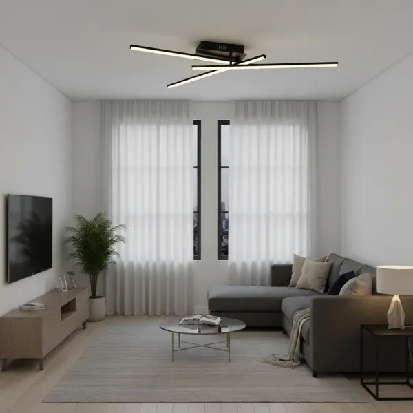 Brilagi - LED stropné svietidlo STRIPES LED/30W/230V čierna