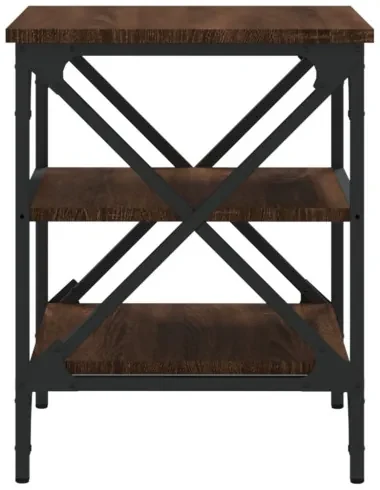 vidaXL Príručný stolík hnedý dub 40x42x50 cm spracované drevo-