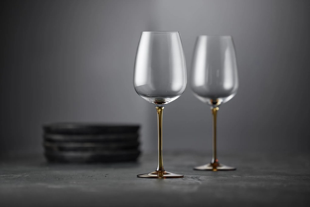 Vinné poháre Vienna 530 ml zelené 4 ks