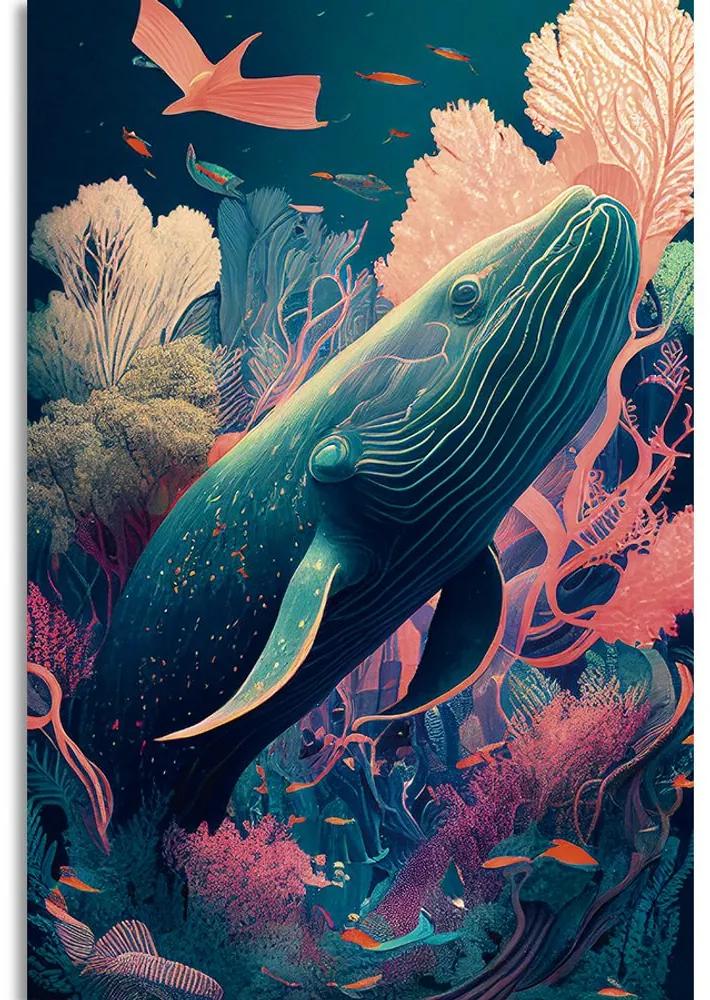 Obraz surrealistická veľryba Varianta: 40x60