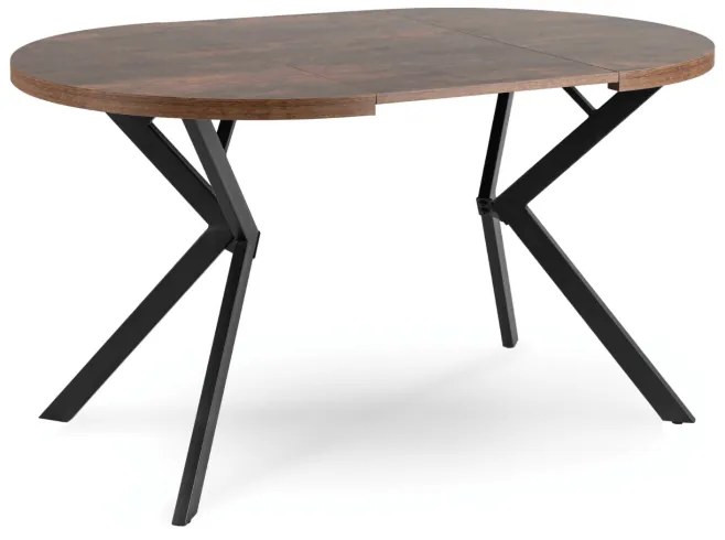 JAKS Okrúhly rozkladací stôl 90- 190 cm rustikálny dub Lugo