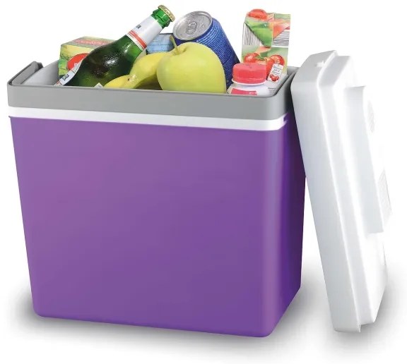 Prenosná autochladnička 23 l 55W/12V/230V fialová/biela
