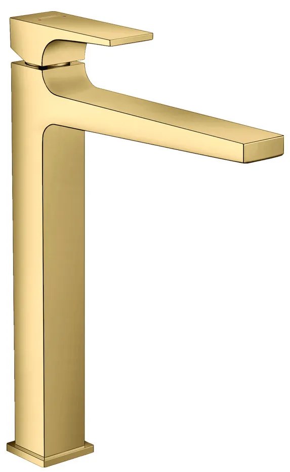 Hansgrohe Metropol, vysoká umývadlová batéria, s výpustom Push-Open, zlatá lesklá, HAN-32512990