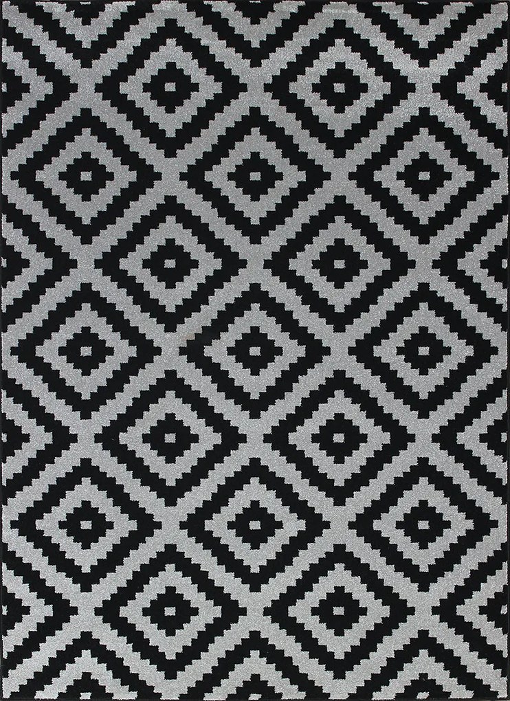Berfin Dywany Kusový koberec Artos 1639 Black - 120x180 cm