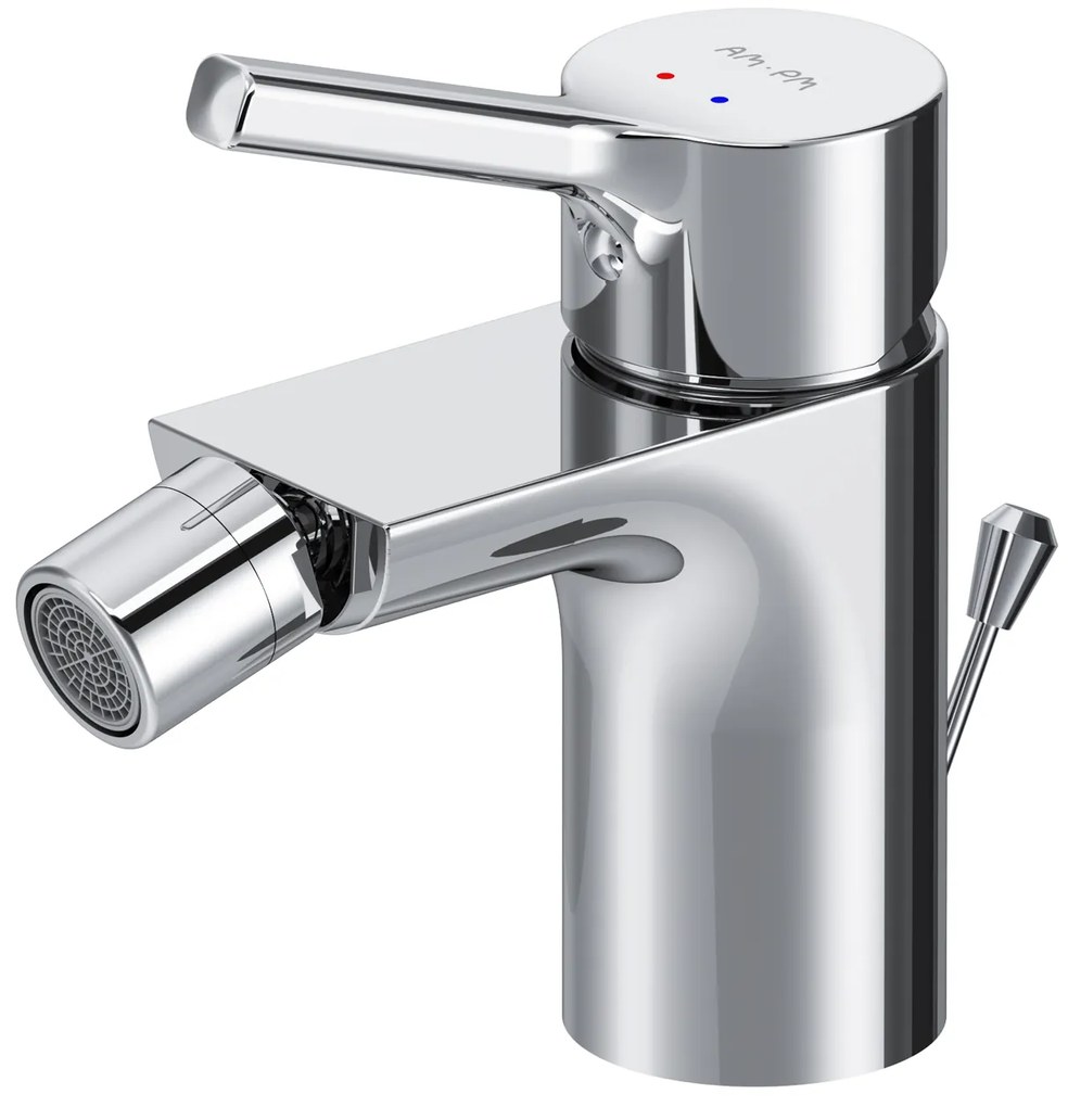 Bidetová batéria AM.PM X-Joy S FXB83100 jednopáková s odtokovým ventilom, chróm