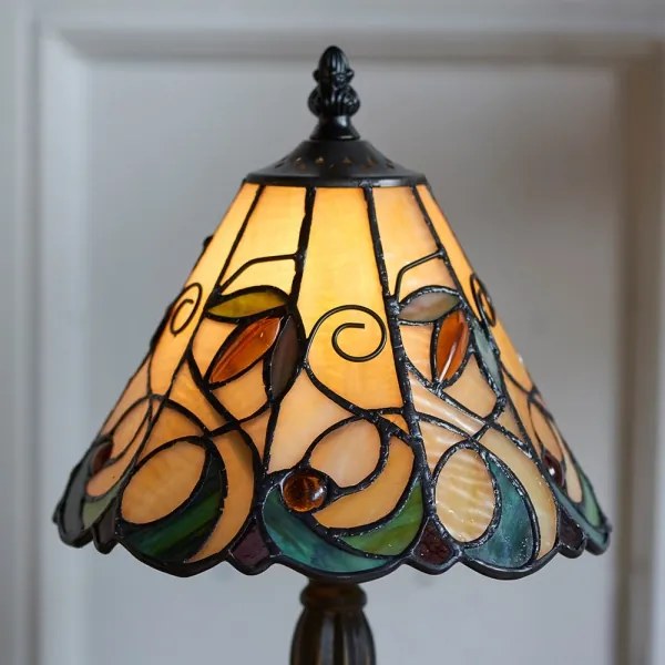 Endon 64196 - Stolná lampa Tiffany JAMELIA 1xE14/40W/230V pr. 20 cm