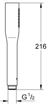 GROHE 27367000 - Ručná sprcha EUPHORIA COSMOPOLITAN Stick lesklý chróm