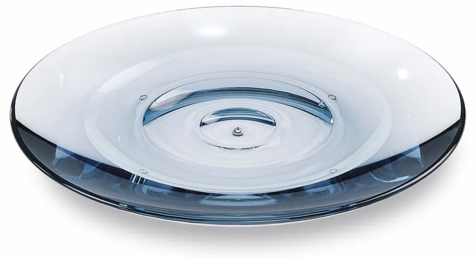 Modrá plastová nádoba na mydlo Droplet - Umbra