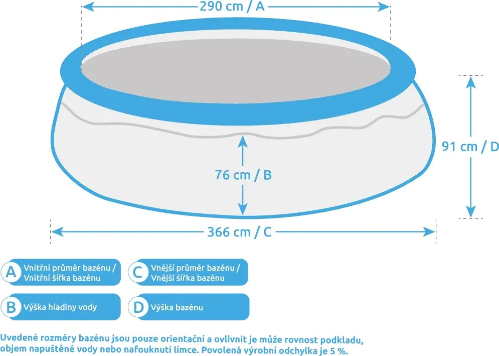 Marimex | Bazén Marimex Tampa 3,66x0,91 m s filtráciou- motív RATAN | 19900082