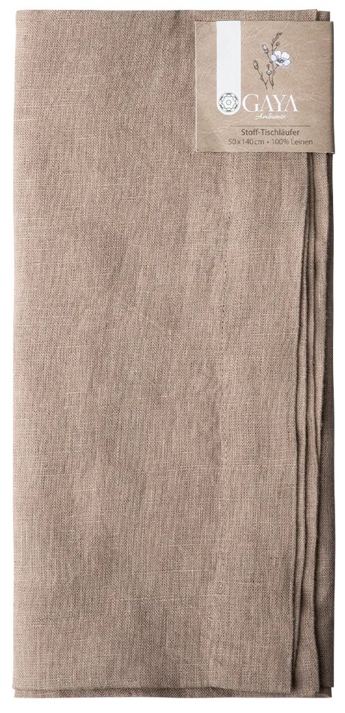 Bronzový ľanový behúň na stôl 50 x 140 cm - Gaya Ambiente - 596437