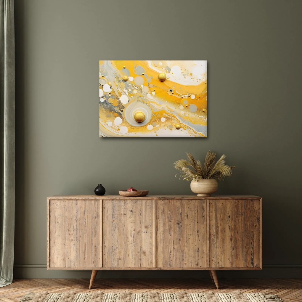 Obraz - Abstraktné pozadia so zlatým dekorom (70x50 cm)
