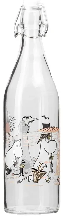 Sklenená fľaša Moomin Beach 1l
