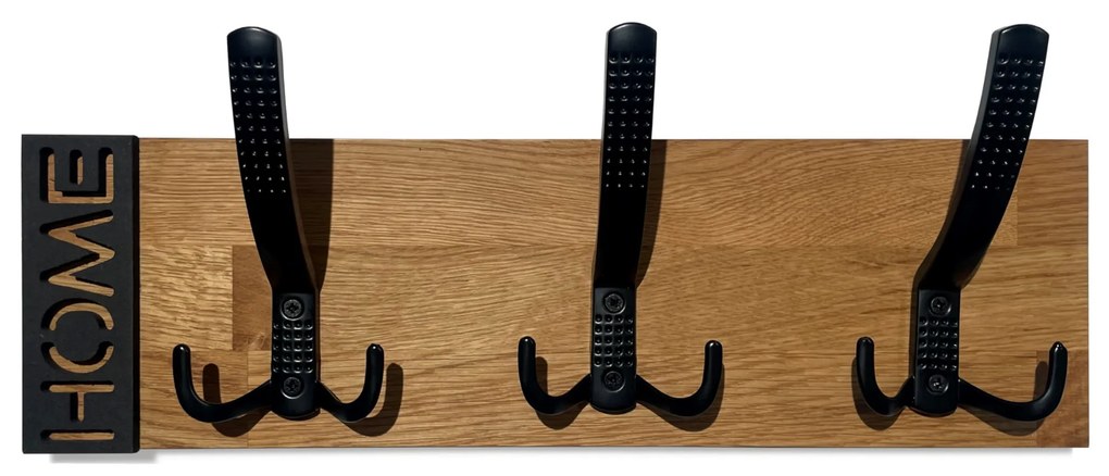 Dekorstudio Nástenný dubový vešiak Modern Oak 40cm