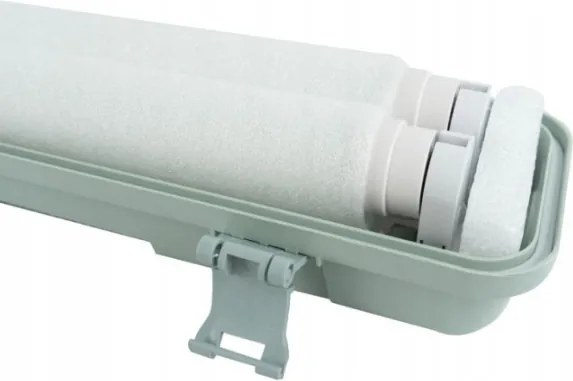 ECOLIGHT Hermetické svietidlo 60cm + 2x LED trubica studená biela - SET