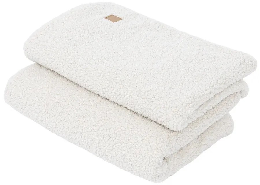 Krémová detská deka s baránkom 100x77 cm – Meowbaby