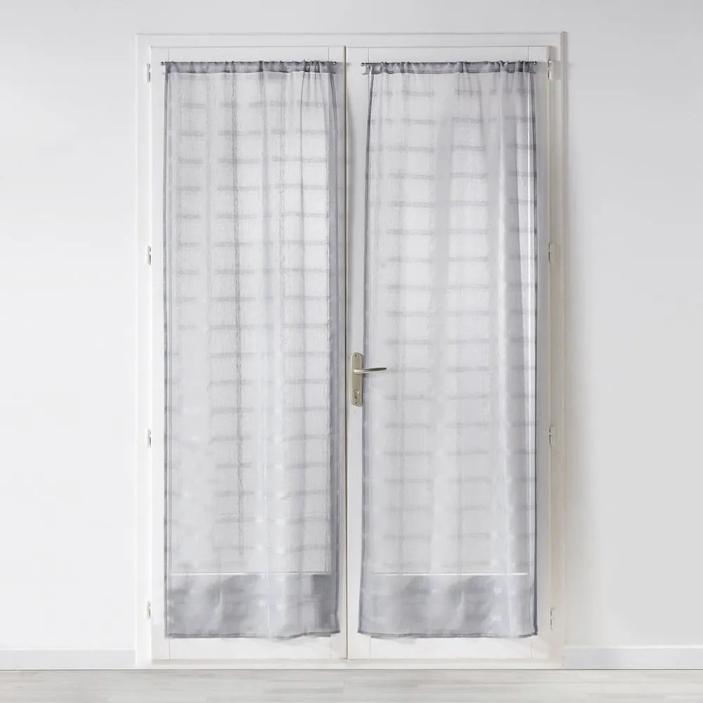 Sivé voálové záclony v súprave 2 ks 70x200 cm Candide – douceur d'intérieur