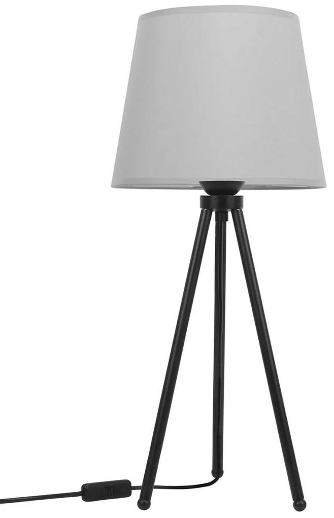 Stolná lampa Milano, 1x textilné tienidlo (výber zo 4 farieb), (výber z 3 farieb konštrukcie)