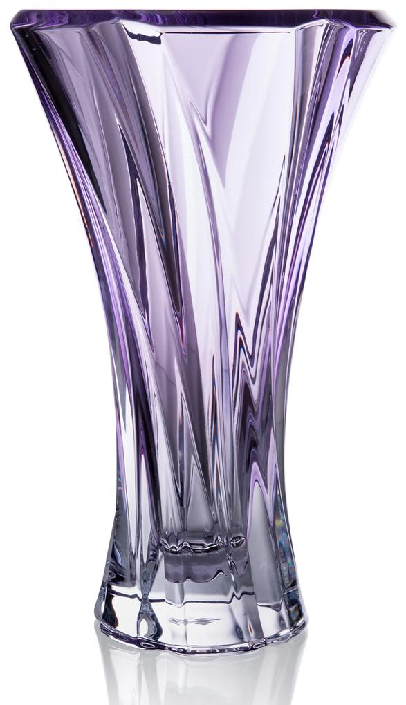 Aurum Crystal sklenená váza Oklahoma Ametyst 32 cm