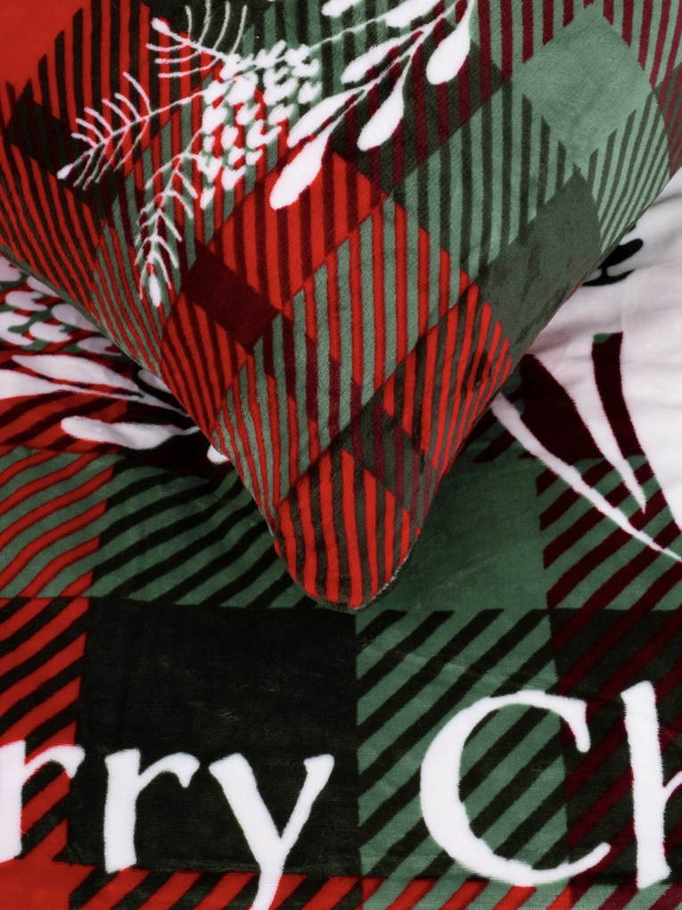 Predĺžené obliečky mikroplyš Exclusive – Merry Christmas