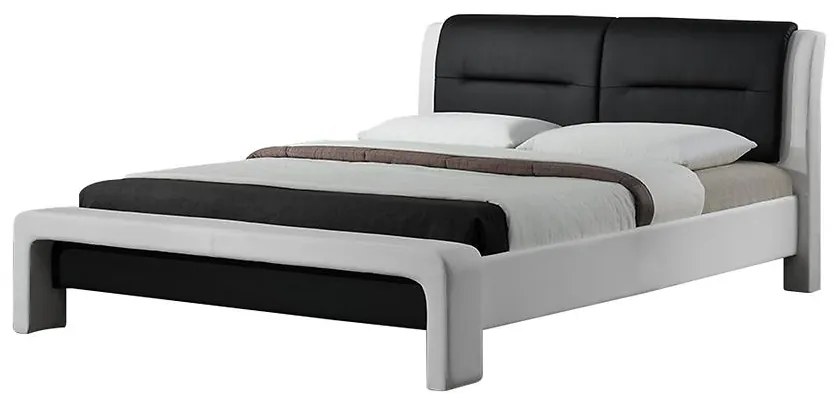 Posteľ Cassandra 120 biela-čierna