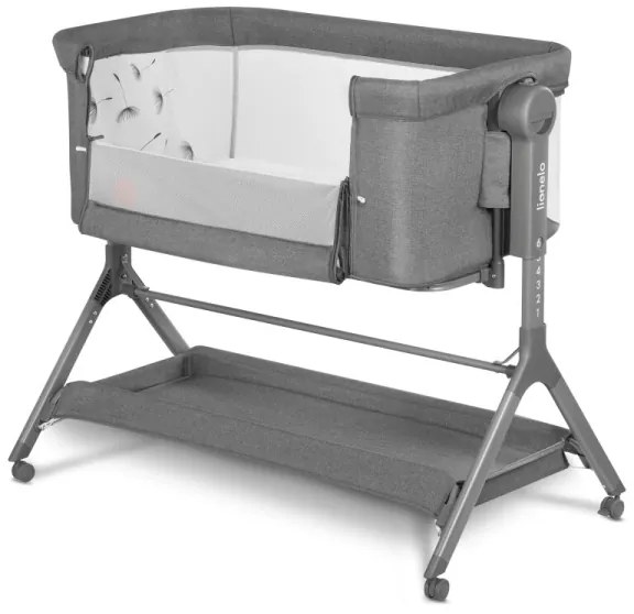 Lionelo - Detská postieľka 3v1 LEONIE PLUS sivá