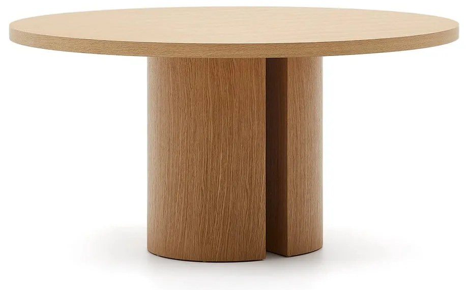 Okrúhly jedálenský stôl v dekore duba ø 150 cm Nealy – Kave Home