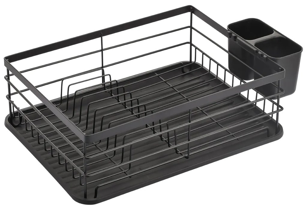 Kuchinox Kuchinox, odkvapkávač riadu z nehrdzavejúcej ocele 433x320x105 mm, čierna, LAV-EKC_710A