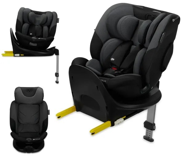 KINDERKRAFT SELECT - Autosedačka I-FIX (40-150 cm) Grafitová čierna
