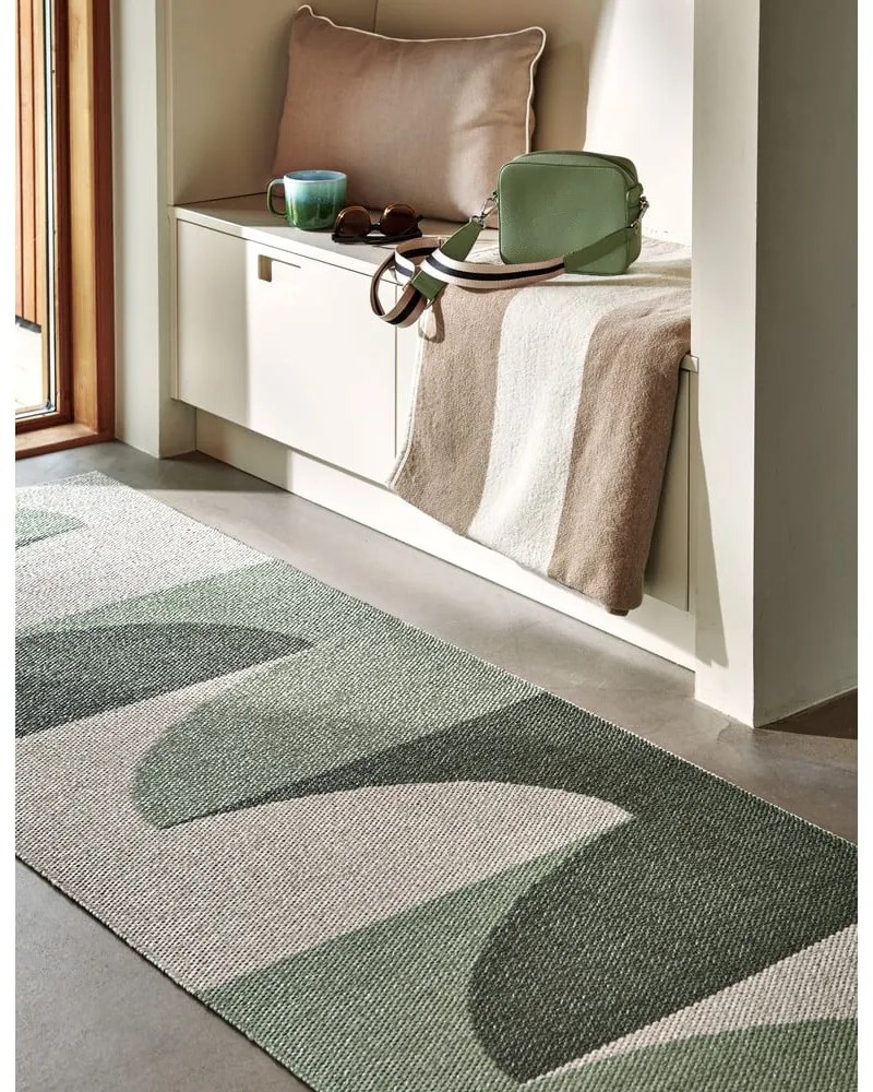 Zelený vnútorný a vonkajší koberec 70x90 cm Hill Army Misty Mint – Pappelina