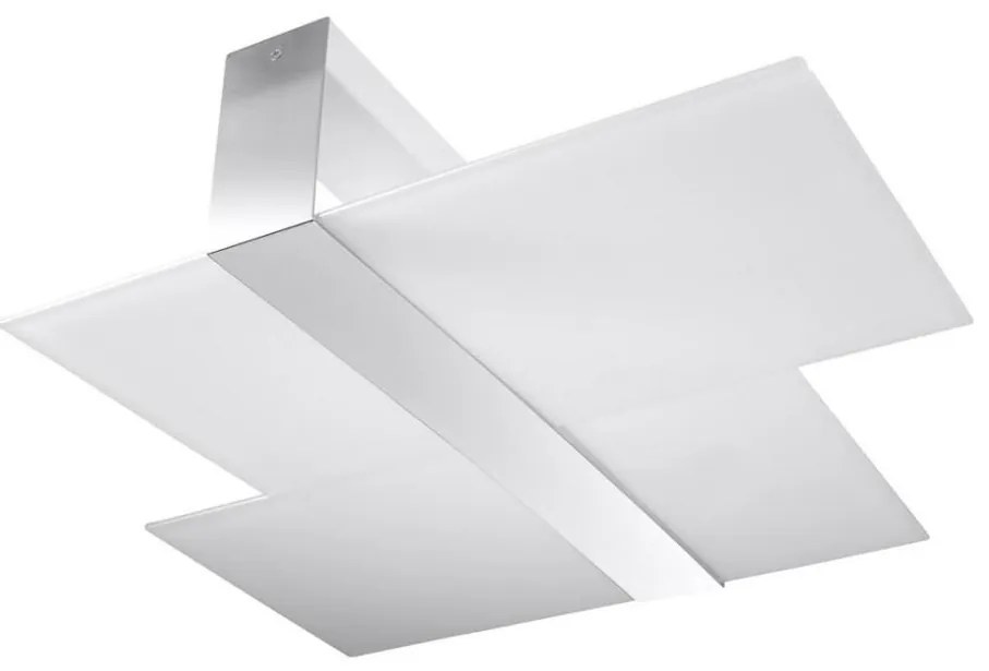 Sollux SL.0188 - Stropné svietidlo MASSIMO 2xE27/60W/230V biela/chróm