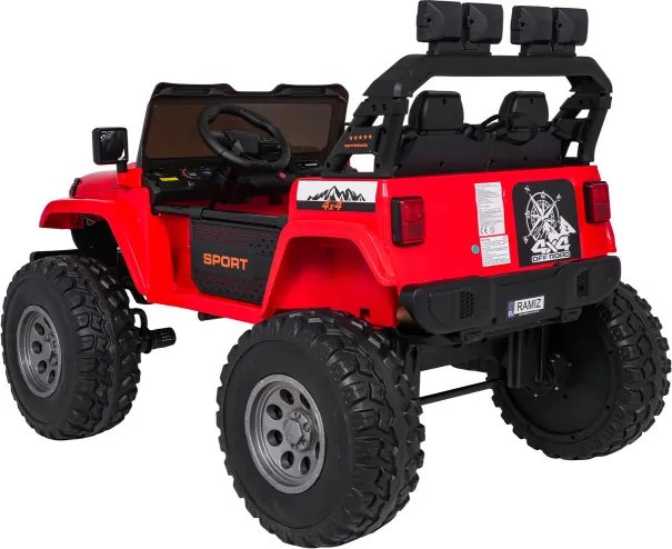 Elektrické autíčko Extreme Sport 4x4 červené