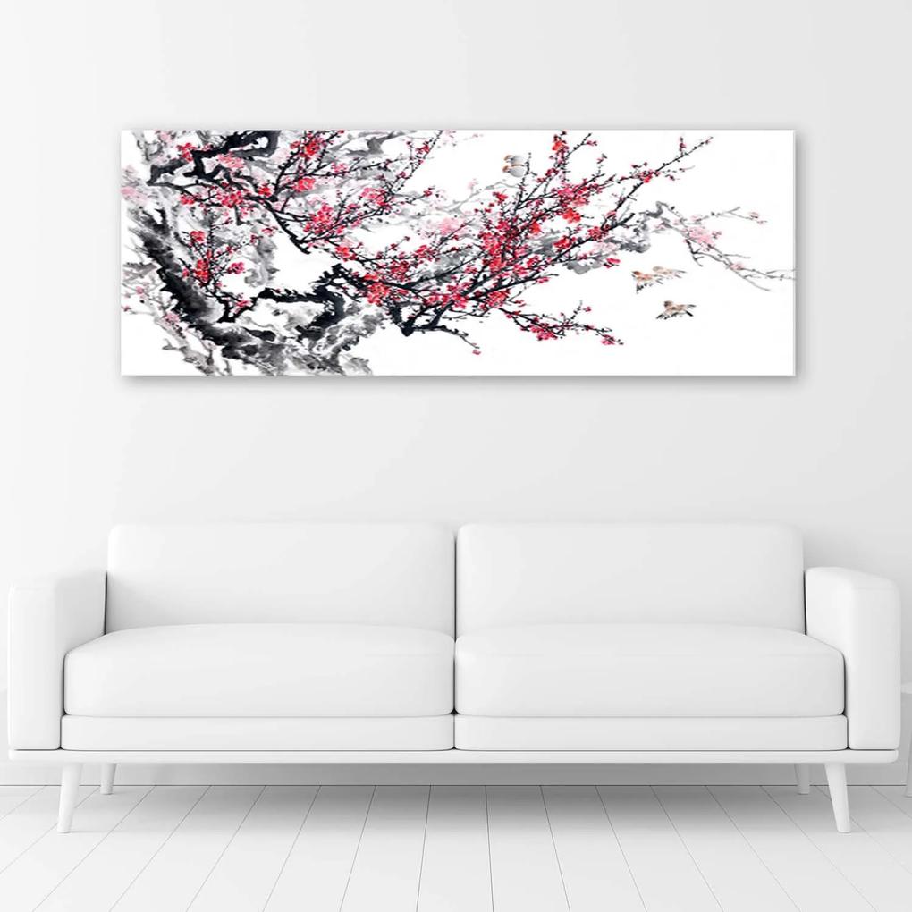 Gario Obraz na plátne Japonské čerešňové kvety Rozmery: 90 x 30 cm