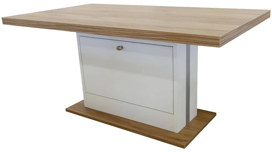 Konferenčný stolík Rosa Dub Pradawny/biely