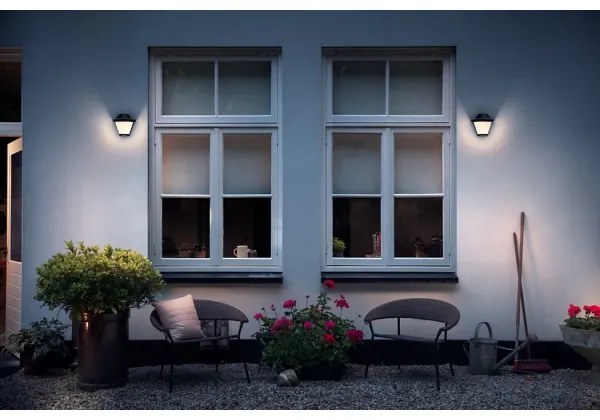 Philips Massive 17389/30/PN - Vonkajšie nástenné svietidlo 1xE27/42W/230V IP44