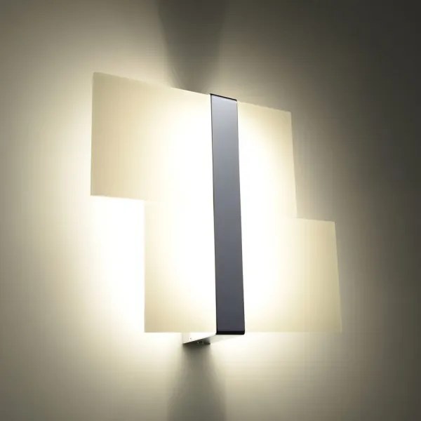 Sollux SL.0187 - Nástenné svietidlo MASSIMO 2xG9/40W/230V biela/chróm