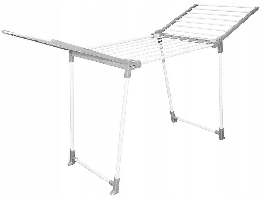 Erga Model 205, stabilný rozkladací sušiak na bielizeň 170x61x97 cm, biela-šedá, ERG-SEP-1251SSM205WHI