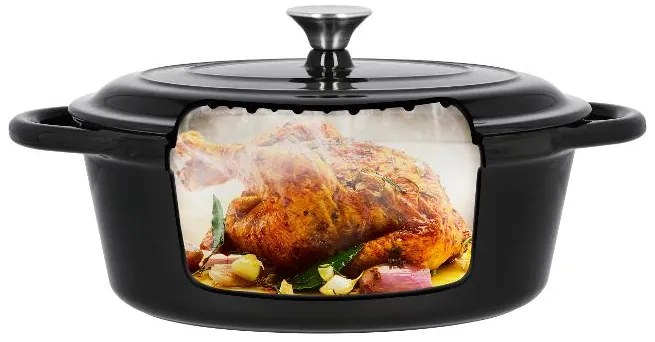 Silvercrest®  Liatinový pekáč, 4,8 l (čierna)  (100393103)