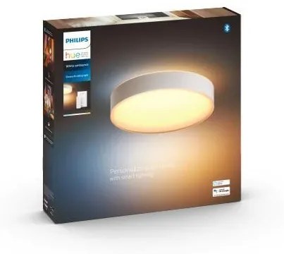 PHILIPS HUE Prisadené stropné LED inteligentné osvetlenie HUE ENRAVE s vypínačom, 19,2 W, teplá biela-studená bi