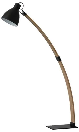 Stojacia lampa 1xE27/60W/230V jaseň/čierna